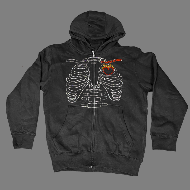 FLAME RIBS V2 OUTLINE FULL ZIP OUTLINE